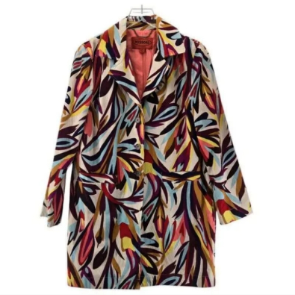 Missoni for Target Multicolor Trench Coat - Picture 1 of 4